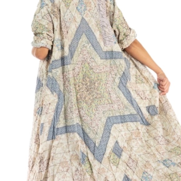 Magnolia Pearl Jackets & Blazers - Magnolia Pearl OOAK Star of David quilted Coat (CHARITY) OS NWT